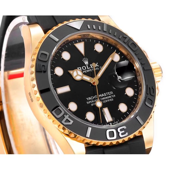 Rolex-Yacht-Master 226658 42mm YG/RU Black/Dot ARF VR3235(Tungsten Heavy Version)