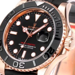Rolex-Yacht-Master 126655 40mm RG/RU Black/Dot ARF VR3235(Tungsten Heavy Version)
