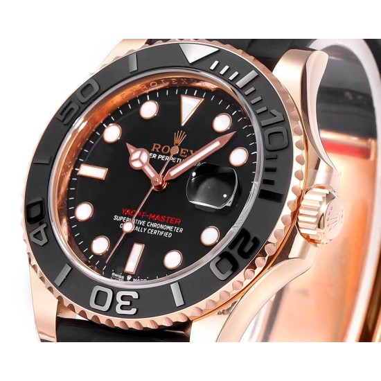 Rolex-Yacht-Master 126655 40mm RG/RU Black/Dot ARF VR3235(Tungsten Heavy Version)