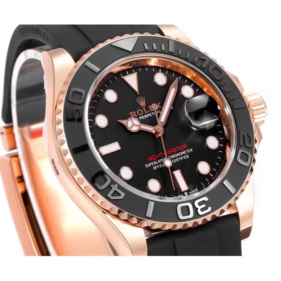 Rolex-Yacht-Master 126655 40mm RG/RU Black/Dot ARF VR3235(Tungsten Heavy Version)