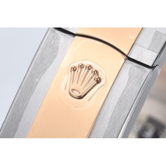 Rolex-Datejust 126331 41mm Oys RG/SS Champagne/Stk Clean SH3235