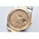 Rolex-Datejust 126333 41mm Oys YG/SS Gold Texetured Dial Clean VR3235
