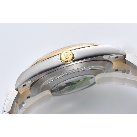 Rolex-Datejust 126333 41mm Oys YG/SS Gold Texetured Dial Clean VR3235