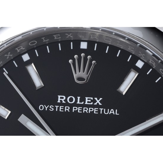 Rolex-Oyster Perpetual 124300 41mm SS/SS Black/Stk Clean VR3230