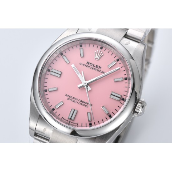 Rolex-Oyster Perpetual 126000 36mm SS/SS Pink/Stk Clean VR3230