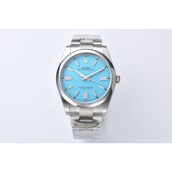 Rolex-Oyster Perpetual 124300 41mm SS/SS Tiffany Blue Dial Clean VR3230