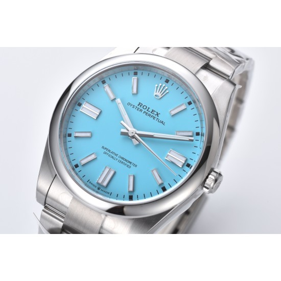 Rolex-Oyster Perpetual 124300 41mm SS/SS Tiffany Blue Dial Clean VR3230