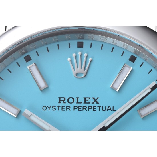 Rolex-Oyster Perpetual 124300 41mm SS/SS Tiffany Blue Dial Clean VR3230