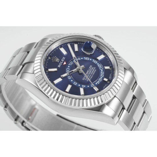 Rolex-SkyDweller 326934 42mm Oys SS/SS Blue Dial ZF A2824