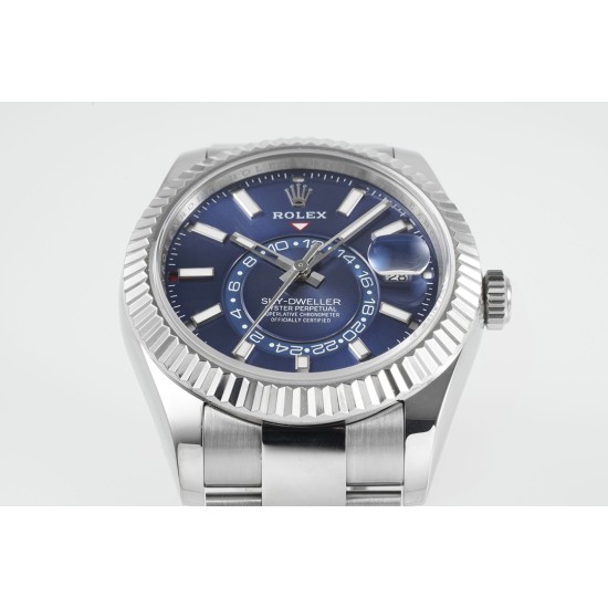 Rolex-SkyDweller 326934 42mm Oys SS/SS Blue Dial ZF A2824