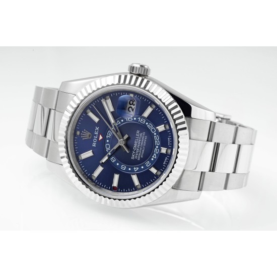 Rolex-SkyDweller 326934 42mm Oys SS/SS Blue Dial ZF A2824