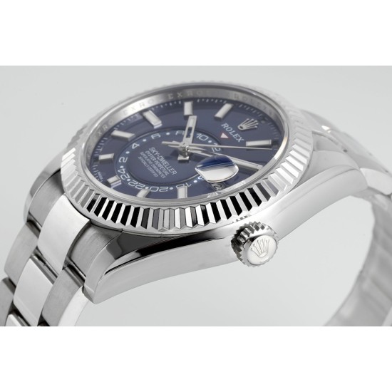 Rolex-SkyDweller 326934 42mm Oys SS/SS Blue Dial ZF A2824