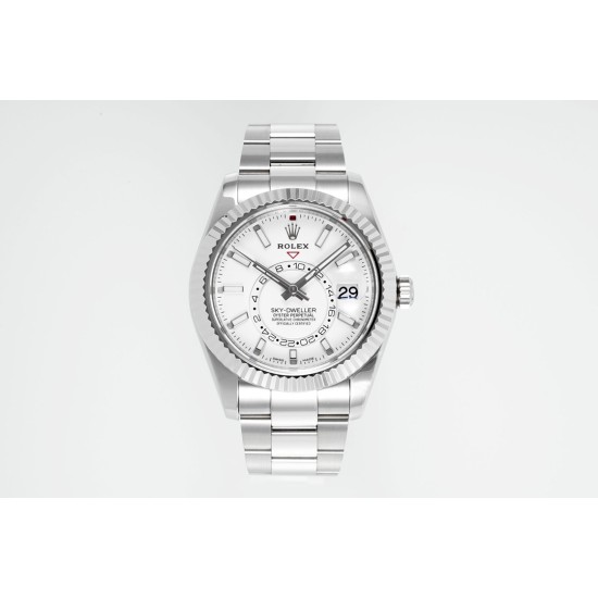Rolex-SkyDweller 326934 42mm Oys SS/SS White Dial ZF A2824