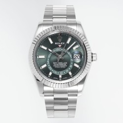 Rolex-SkyDweller 326934 42mm Oys SS/SS Green Dial ZF A2824
