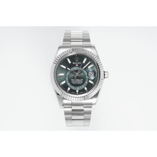 Rolex-SkyDweller 326934 42mm Oys SS/SS Green Dial ZF A2824