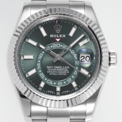 Rolex-SkyDweller 326934 42mm Oys SS/SS Green Dial ZF A2824