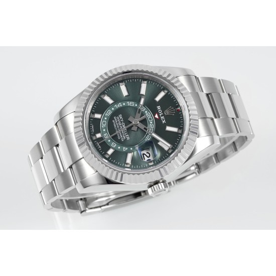 Rolex-SkyDweller 326934 42mm Oys SS/SS Green Dial ZF A2824