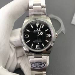 Rolex-Explorer I 214270 39mm SS/SS Black Dial Clean VS3130