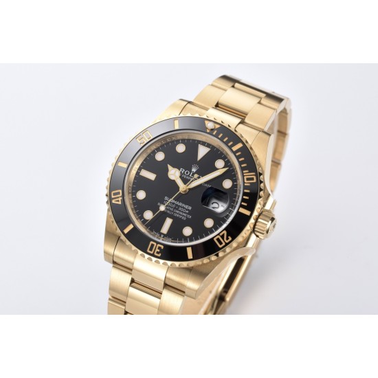 Rolex-Submariner 126618LN 41mm YG/YG Black/Dot Clean VR3235