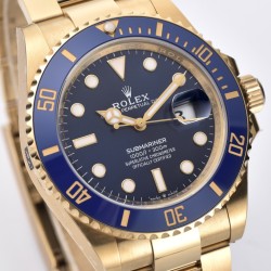 Rolex-Submariner 126618LB 41mm YG/YG Blue/Dot Clean VR3235