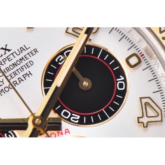 Rolex-Daytona 116523 40MM YG/SS White/Blk Clean DD4130