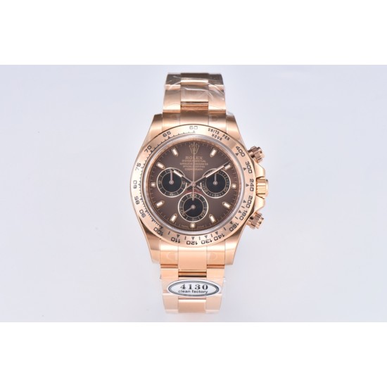 Rolex-Daytona 116505 40mm RG/RG Brown/Stk Clean DD4130