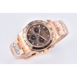 Rolex-Daytona 116505 40mm RG/RG Brown/Stk Clean DD4130