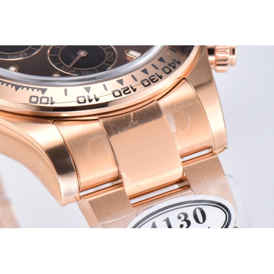 Rolex-Daytona 116505 40mm RG/RG Brown/Stk Clean DD4130