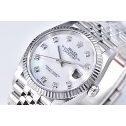 Rolex-Datejust 126234 36mm Jub SS/SS Mop/Mois Clean VR3235