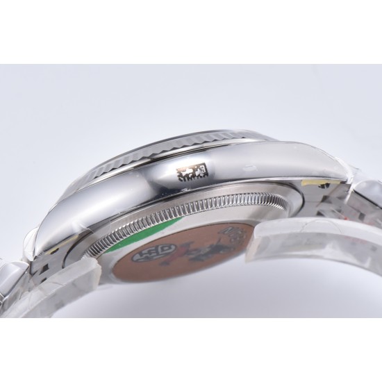 Rolex-Datejust 126234 36mm Jub SS/SS Black/Mois Clean VR3235