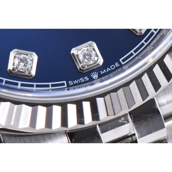 Rolex-Datejust 126234 36mm Jub SS/SS Blue/Mois Clean VR3235