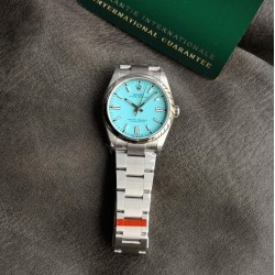 Rolex-Oyster Perpetual 126000 36mm SS/SS Tiffany Blue VSF VS3230 Super Clone