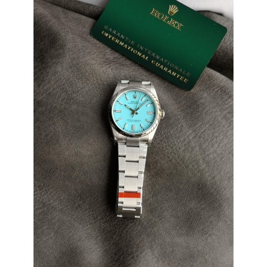 Rolex-Oyster Perpetual 126000 36mm SS/SS Tiffany Blue VSF VS3230 Super Clone