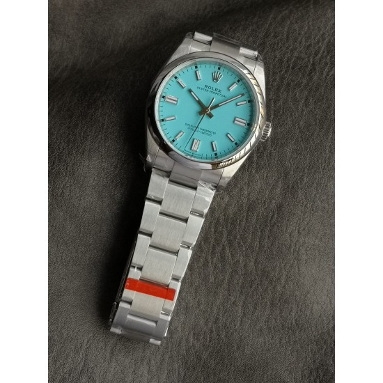 Rolex-Oyster Perpetual 126000 36mm SS/SS Tiffany Blue VSF VS3230 Super Clone