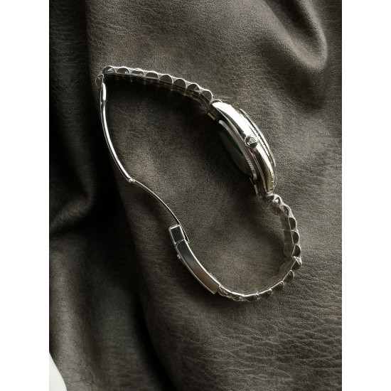 Rolex-Datejust 126234 36mm Jub SS/SS Palm Motif Green/Dia VSF VS3235