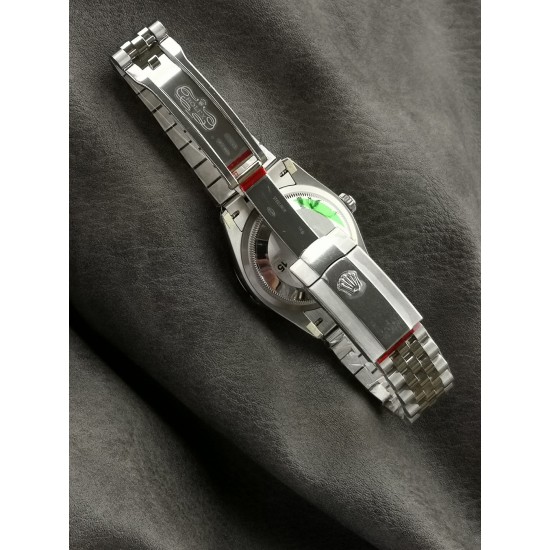 Rolex-Datejust 126234 36mm Jub SS/SS Palm Motif Green/Dia VSF VS3235