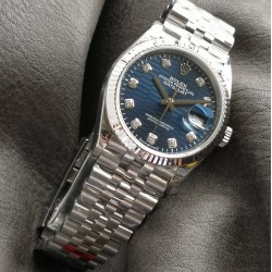 Rolex-Datejust 126234 36mm Jub SS/SS Blue Textured Dial VSF VS3235