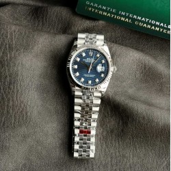 Rolex-Datejust 126234 36mm Jub SS/SS Blue Textured Dial VSF VS3235
