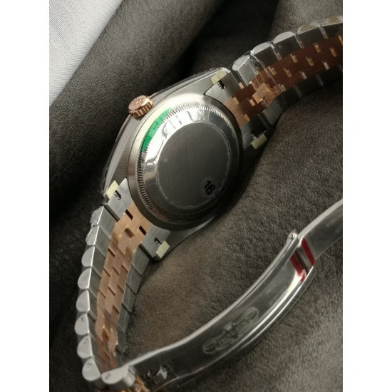 Rolex-Datejust 126231 36mm Jub RG/SS Textured Silver/Dia VSF VS3235