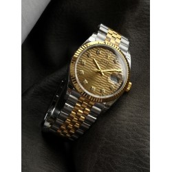 Rolex-Datejust 126233 36mm Jub YG/SS Textured Gold/Dia VSF VS3235