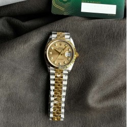 Rolex-Datejust 126233 36mm Jub YG/SS Textured Gold/Dia VSF VS3235