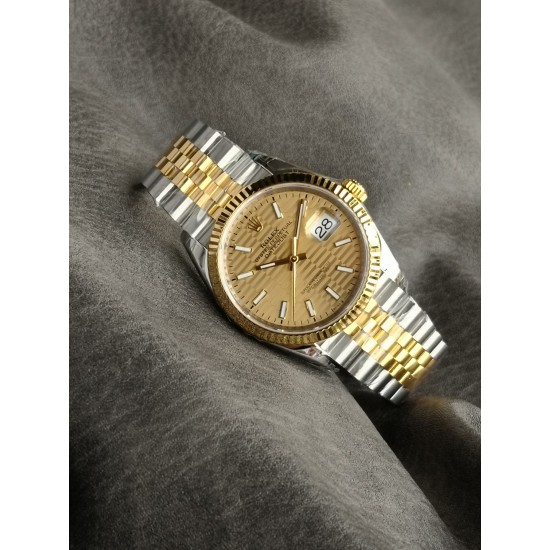 Rolex-Datejust 126233 36mm Jub YG/SS Gold/Stk VSF VS3235