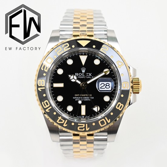 Rolex-GMT Master II 126713 Jub 40mm YG/SS Black Dial EWEF V2 SH3285