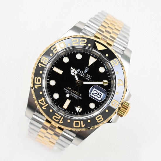 Rolex-GMT Master II 126713 Jub 40mm YG/SS Black Dial EWEF V2 SH3285