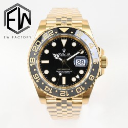 Rolex-GMT Master II 126718 Jub 40mm YG/YG Black Dial EWEF V2 SH3285