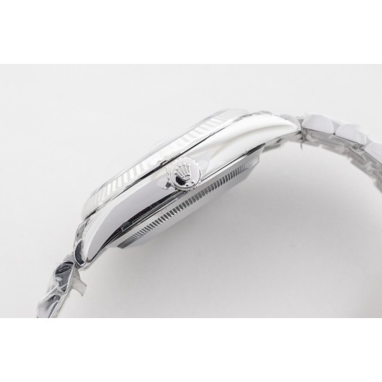 Rolex-DayDate 128236 36mm SS/SS Ice Blue/Dia EWF V2 A2836(Gain Weight)