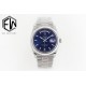 Rolex-DayDate 36mm Flt Pres SS/SS Blue Stk EWF A3255 Mod