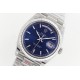 Rolex-DayDate 36mm Flt Pres SS/SS Blue Stk EWF A3255 Mod