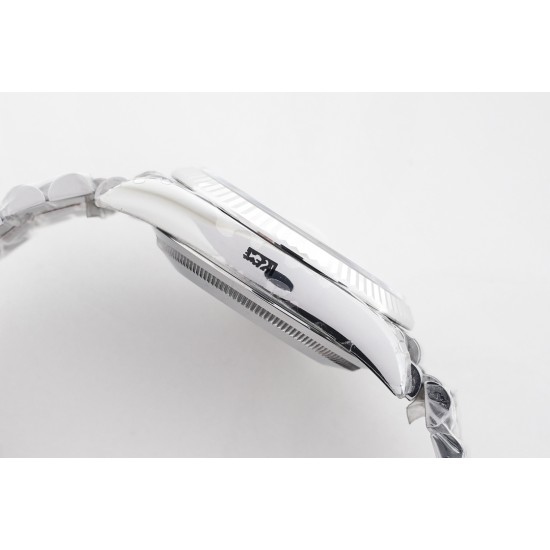 Rolex-DayDate 36mm Flt Pres SS/SS Blue Stk EWF A3255 Mod