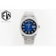 Rolex-DayDate 36mm Flt Pres SS/SS Blue Diam EWF A3255 Mod